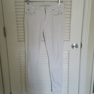 7 for all mankind white Jeans
